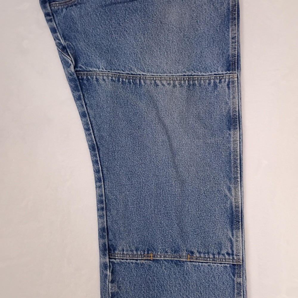 Wrangler Riggs Workwear Mens Blue Double Knee Carpenter Jeans 38x32 FITS 38X31 - Picture 15 of 15